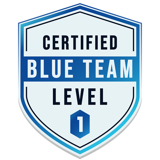 Security Blue Team BTL1 badge